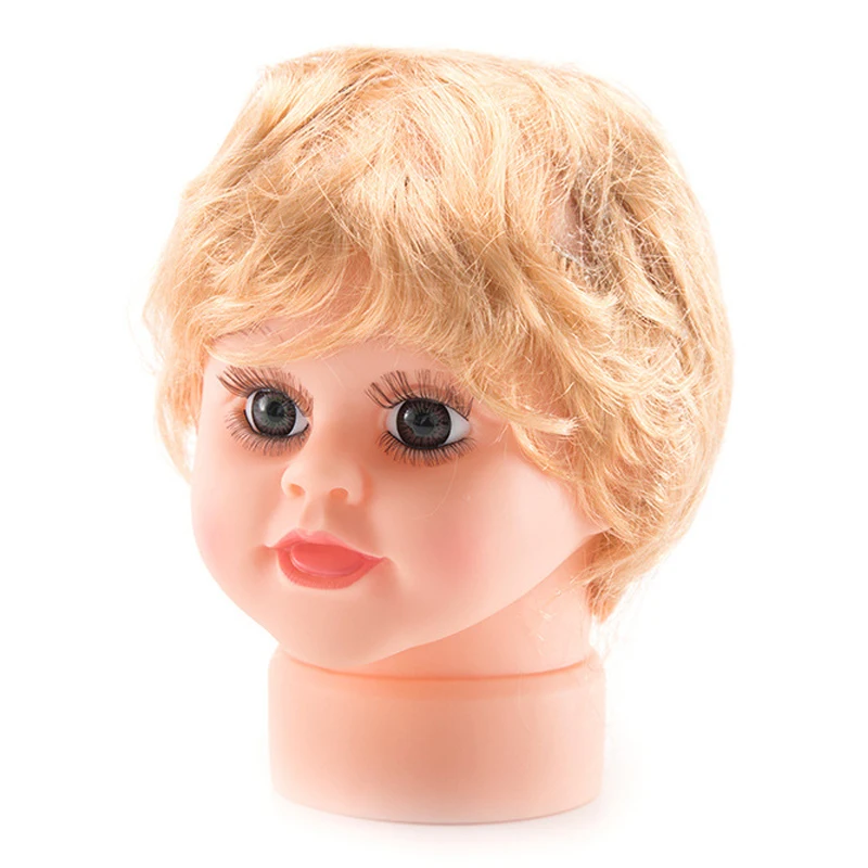 Lovely Baby Boy Mannequin Head With Hair 6 Month-3 Years Children's Display Head Model (4)