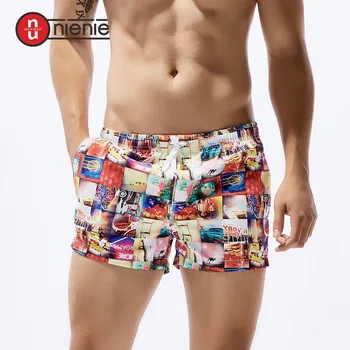 

New Men's Board Shorts printed and striped Quick Drying Shorts Beach Summer Beach Short Pants fashion 2 Color -Man Plus Big Size