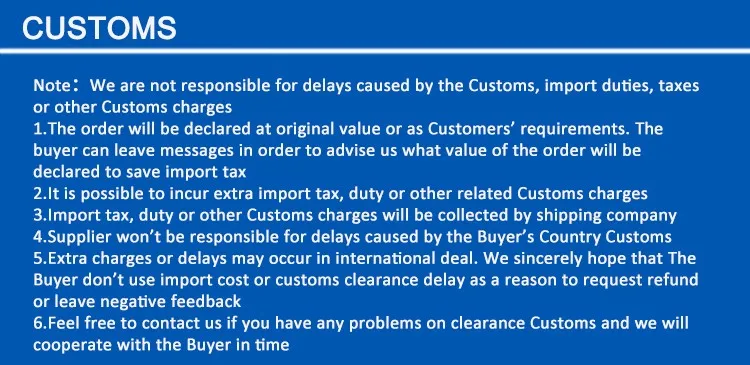 CUSTOMS