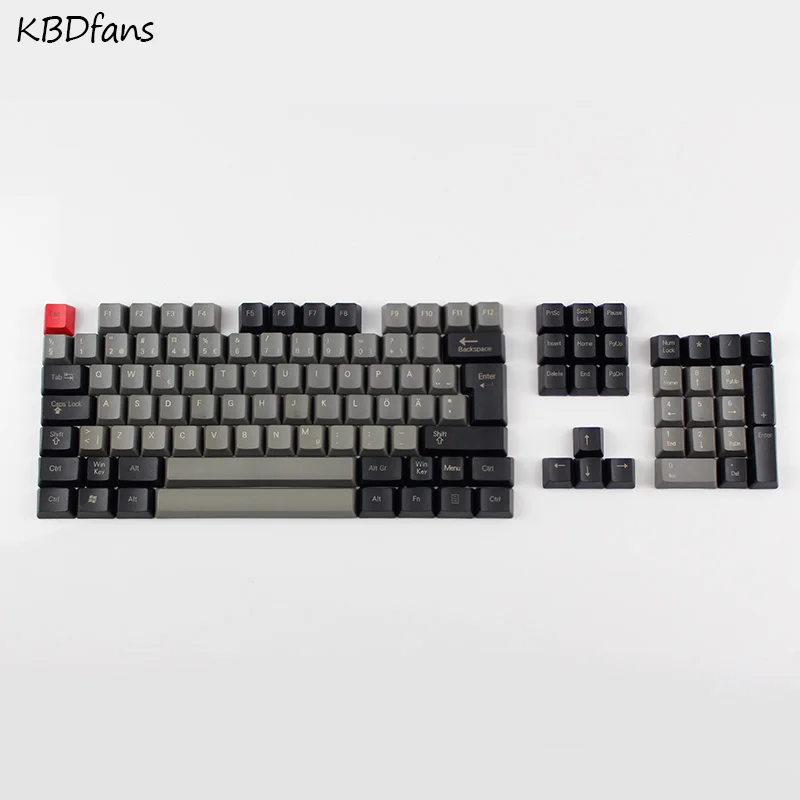 Топ печатных pbt keycaps нордическая раскладка iso oem профиль для usb игровая механическая клавиатура