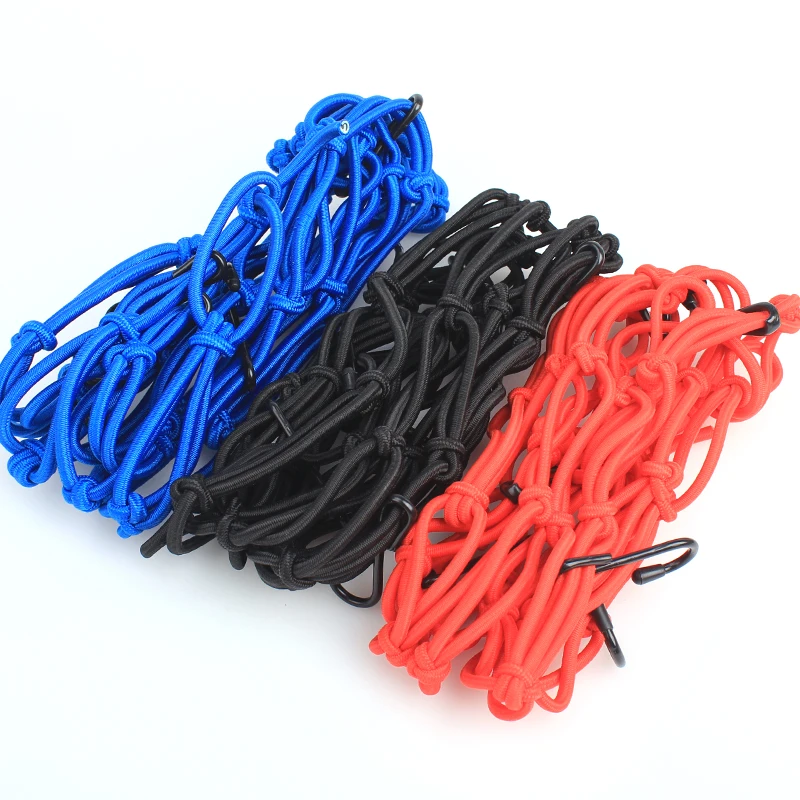 

40×40 Universal Motorcycle Bicycle Cargo Net Elastic Luggage Rope Fixed Helmet Sundries Motorcycle Luggage Rope Helmet fixed net