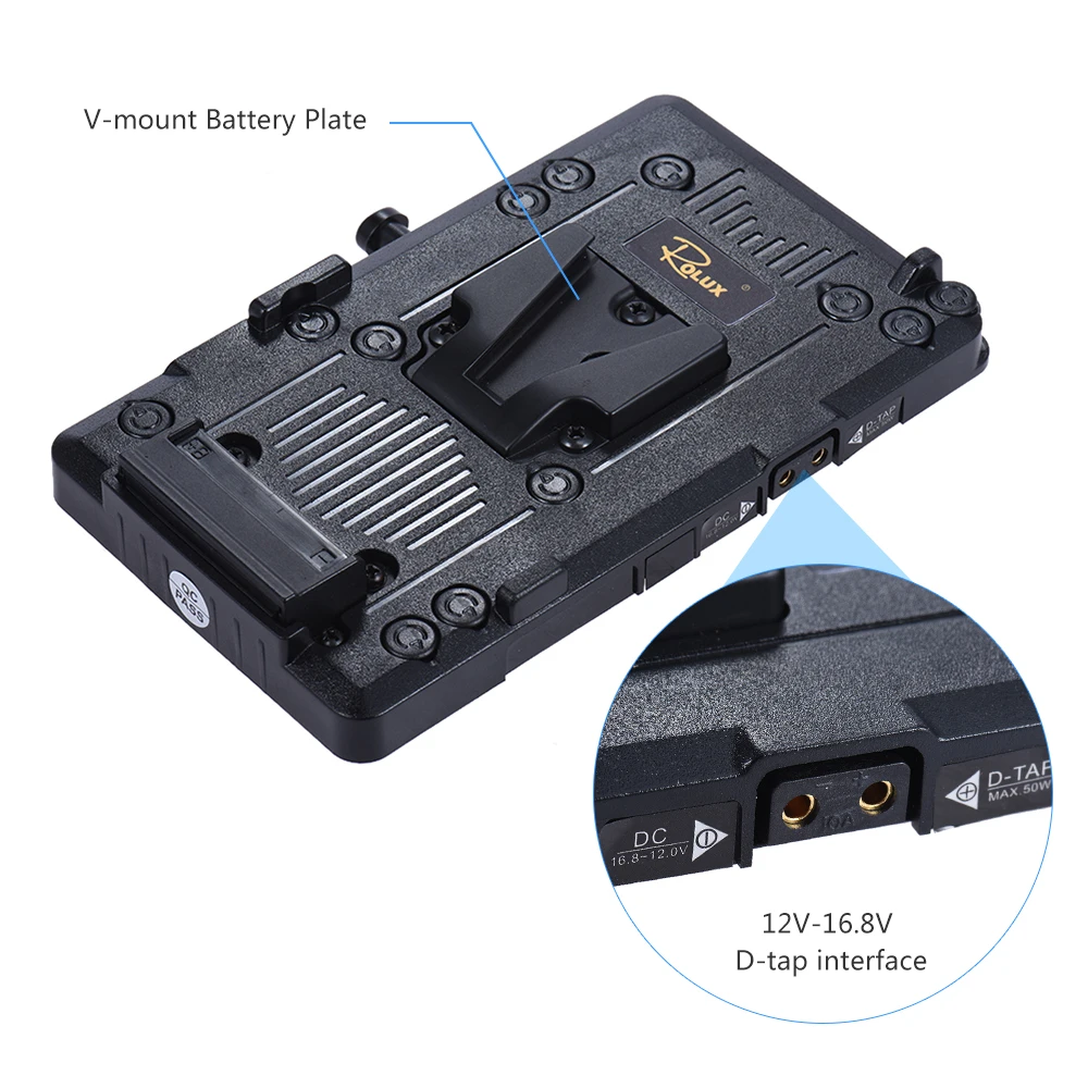 Rolux RL-IS2 V-mount батарея пластина V-lock DIY Блок питания батарея пластина для sony BMCC BMPCC видеокамера монитор светодиодный светильник