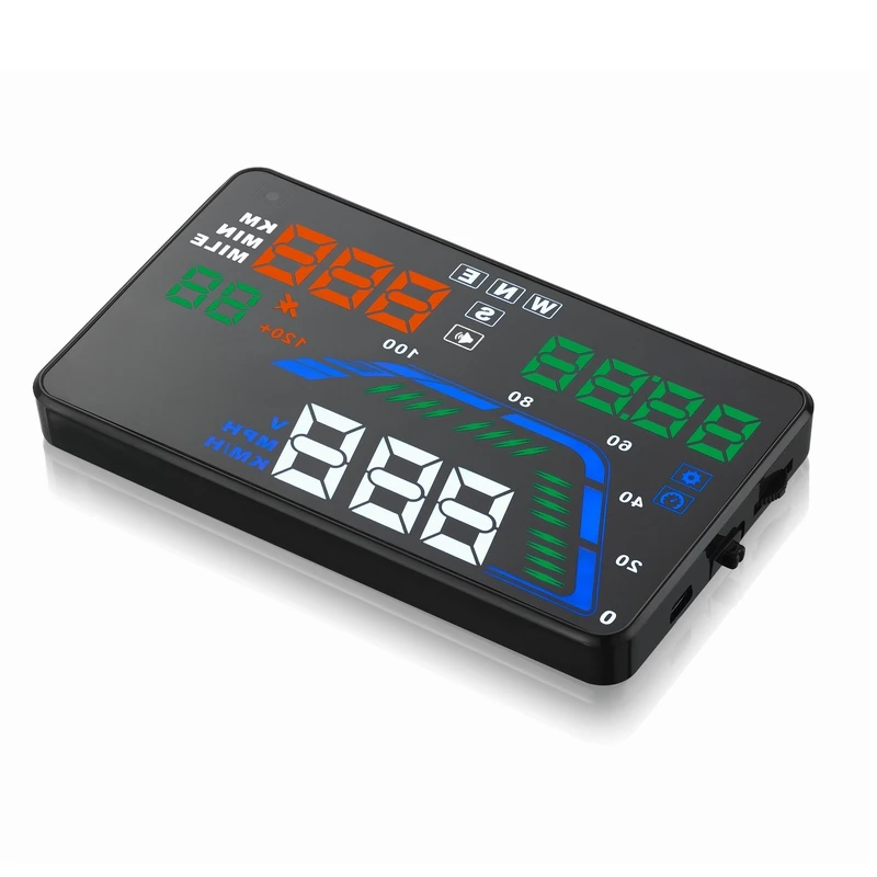 Горячая продажа головки до Q7 5 дюймов HUD Дисплей цветной OBD 2 GPS Функция цифровой