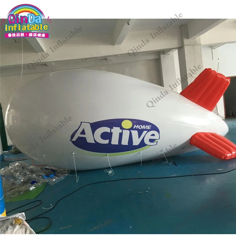 

Flying PVC Helium Advertising Blimp,3m Long Inflatable Airship Balloon For Sale