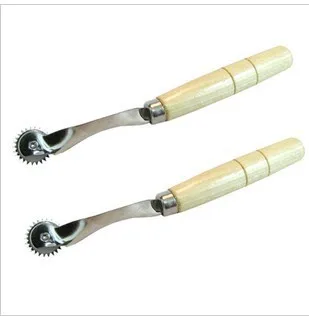 

Sewing Leather Craft Tools Leather Cloth Paper Overstitch Wheel Steel Tooth Type Mark Scraper Leathercraft