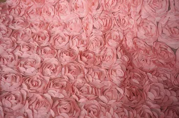 

Dust pink Rose lace fabric, 3D floral lace , apparel lace fabric, wedding decor lace fabric,Ivory /White lace ,sell by the yard