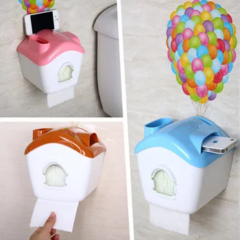 

DIY Warm hut toilet paper holder with wallpaper placed frame Wall mounted Tissue Box for kitchen toilet bathroom accessories