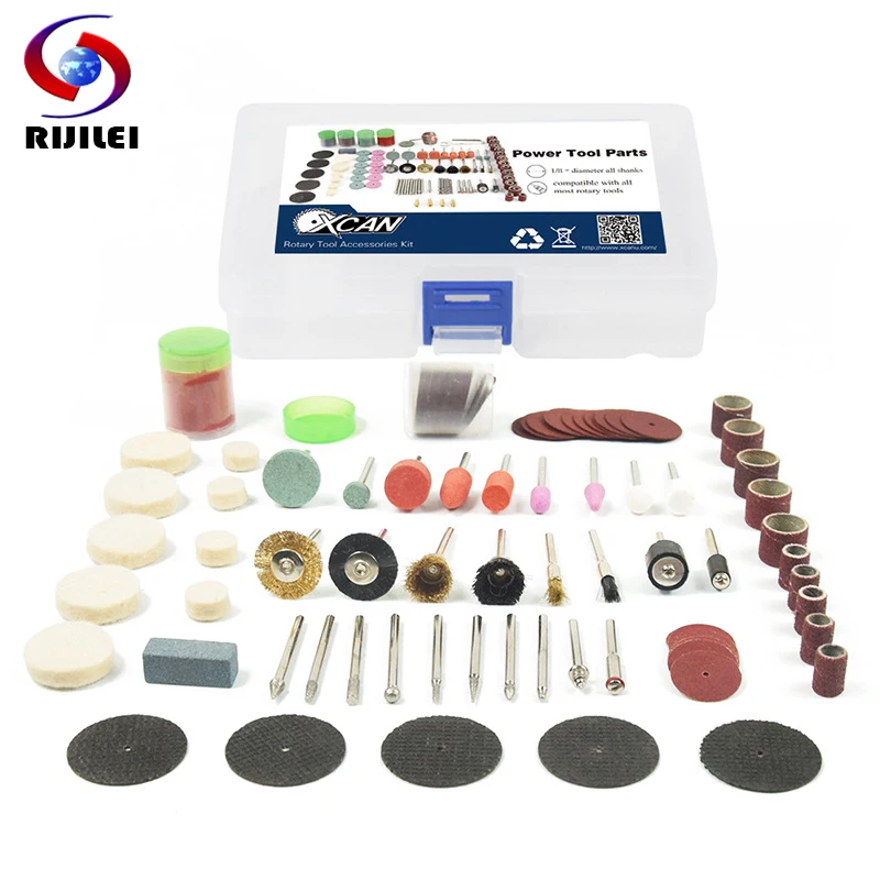 

RIJILEI 113PCS Abrasive Stone Points Electric Grinder Dremel Accessories Polishing Grinding Head Wheel For Dremel Rotary Tools