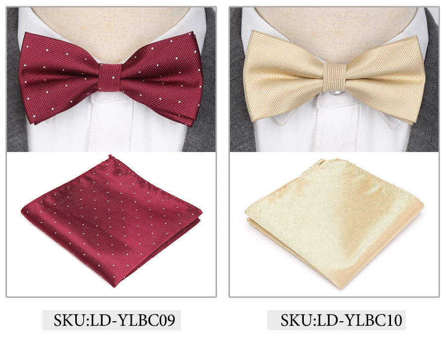 Мужской галстук-бабочка, модные аксессуары для свадебной вечеринки, жаккардовый тканевый галстук, однотонный комплект, галстуки-бабочки для мужчин, деловые галстуки, галстук