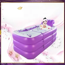 Надувная ванна, большая складывающаяся утолщенная пластиковая Ванна бочка для взрослых, парная ванна, удлиненная теплоизоляция