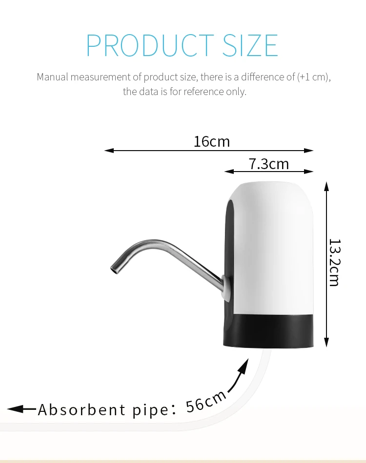 Зарядное устройство USB диспенсер для водяного насоса портативный водяной насос галлонов питьевой воды дозатор для бутылки кран для бутылки обработки Приспособления