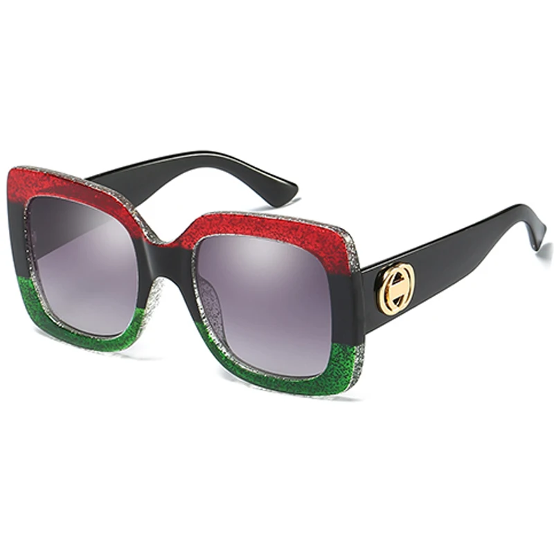 SOZOTU Polarized Sunglasses Women Fashion Brand Designer Driver Square Sun Glasses For UV400 Female Driving Oculos de sol QF003 - Цвет линз: QF003-C3