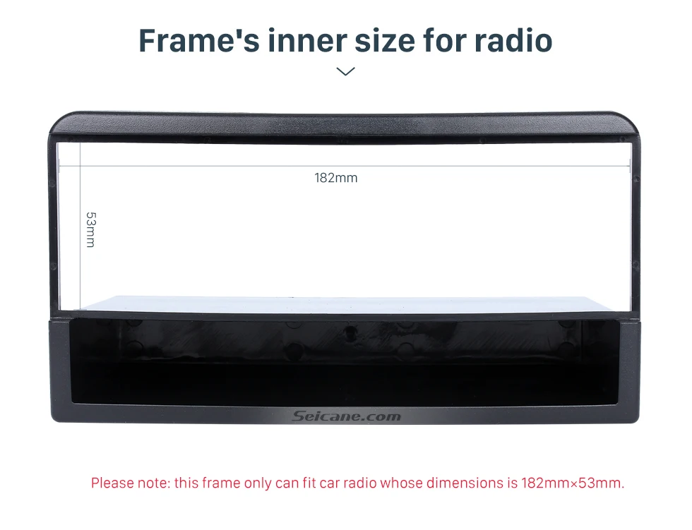 Seicane 182*53 мм установка 1Din автомобиля Радио панель рамка Комплект для 1998 1999 2000 2001 2002 2003-2006 Ford Fiesta Focus