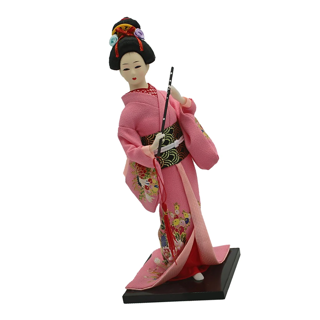 Японские Куклы гейша девушка кимоно кукла украшение дома художественная коллекция гостиная/офис украшение стола идеальный подарок для детей