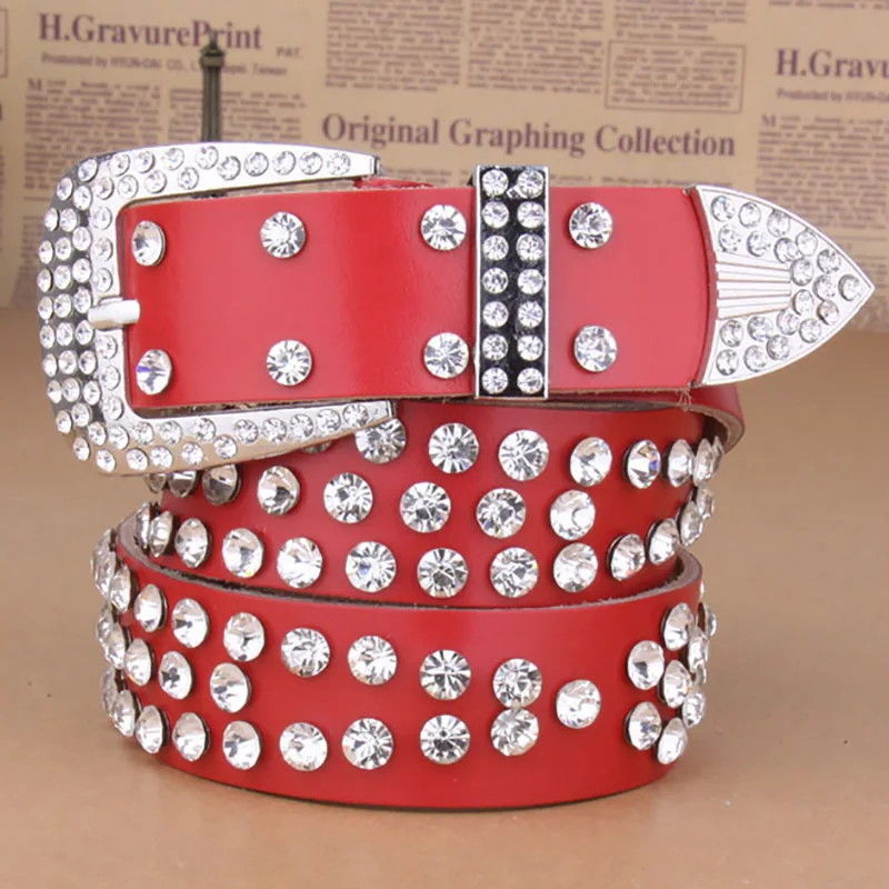 TOGIC Fashion Woman Genuine Leather Belt Cowskin Woman Belts For Dress