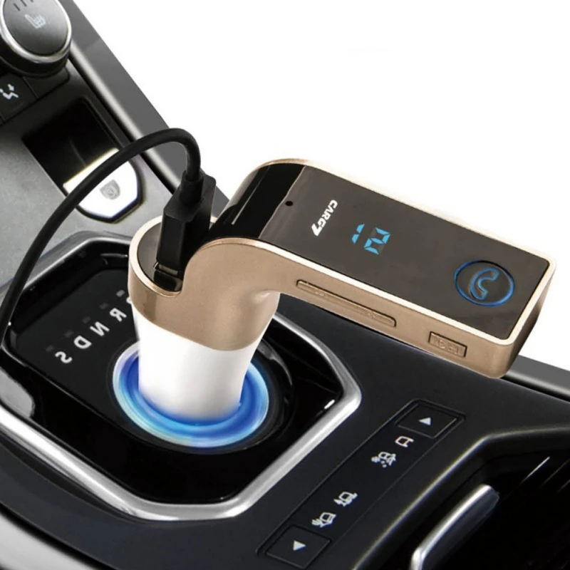 G7 Bluetooth Wireless 4.1 Car Charger AUX Stereo Audio Receiver FM Adapter USB Mobile Phone Charger A2DP G7 Bluetooth Wireless 4.1 Car Charger AUX Stereo Audio Receiver FM Adapter USB Mobile Phone Charger A2DP
