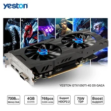 Yeston GeForce GTX 1050Ti font b GPU b font 4GB GDDR5 128 bit Gaming Desktop computer