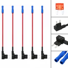 Mayitr 5 шт. автомобильный ATM мини предохранитель кран двойной цепи адаптер держатель Pro Add-A-Circuit Предохранитель Лента+ 10A предохранитель комплекты для автомобиля аксессуары
