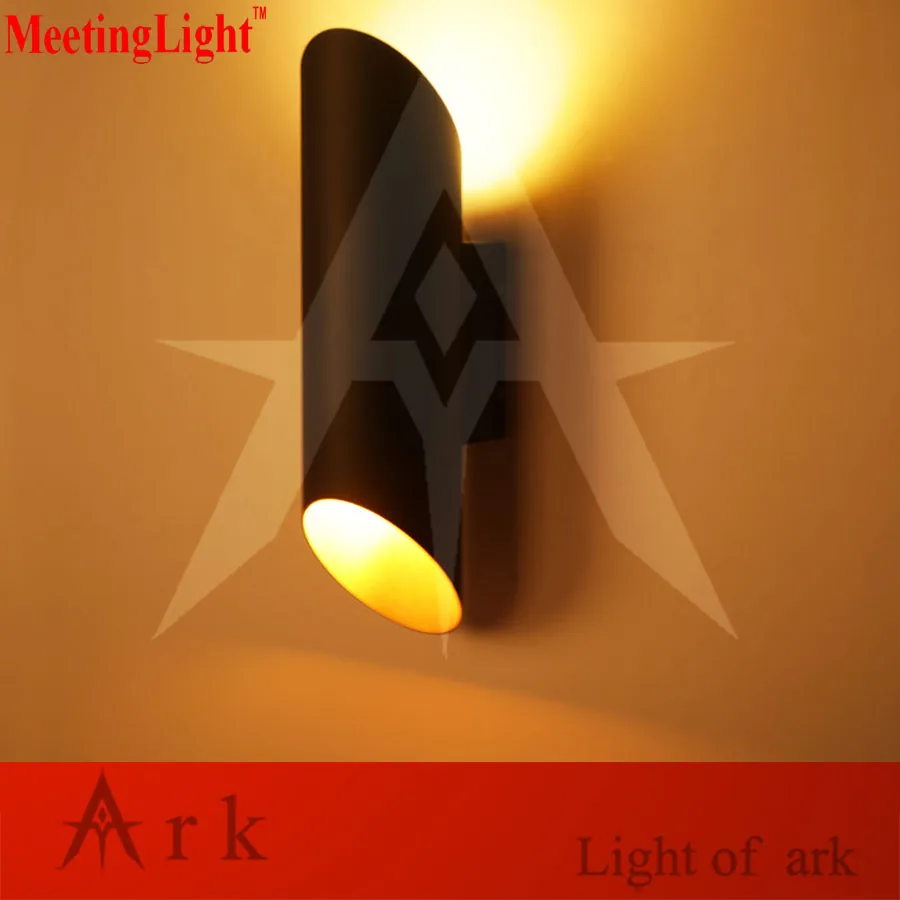 

MeetingLight Dia 10cm BLACK aluminum cannular LED WALL Lamp Cylinder Shape light Custom project light indoor decoration