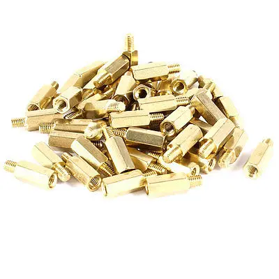 

50 шт. печатная плата из латуни, шестиугольная прокладка/шайба M3 10 + 4 мм