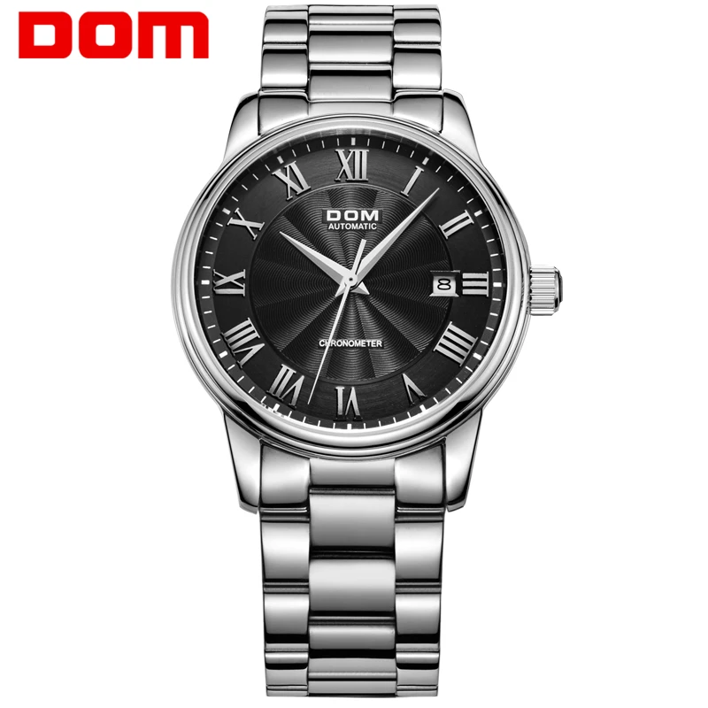 DOM Automatic Watch Men Waterproof Mechanical Watches High Quality Stainless Steel Retro Wrist Watch Reloj Hombre Hot M-8040 DOM Automatic Watch Men Waterproof Mechanical Watches High Quality Stainless Steel Retro Wrist Watch Reloj Hombre Hot M-8040