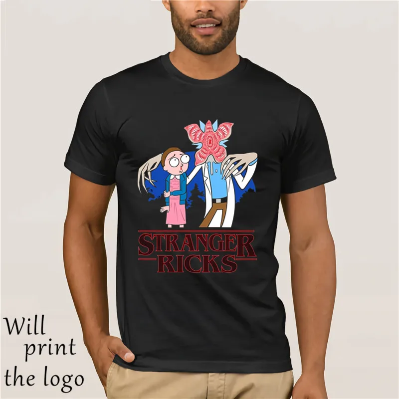 Stranger Ricks Men's T-shirt - Inspired By Things and Rick Morty | Мужская одежда