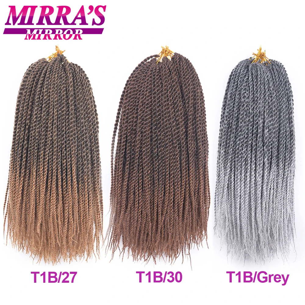 Mirra's зеркальные Сенегальские косички для наращивания волос синтетические волосы для косичек Омбре твист косички 30 корней/упаковка