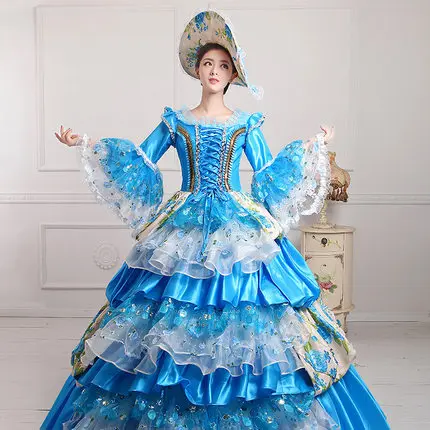 

Victorian Medieval Renaissance Costume Dress Marie Antoinette Theater Ball Gown