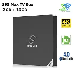 S95 S905XII Android 8,1 ТВ коробка 4 K HD 2 ГБ/16 ГБ Media Player BT4.0 2,4/5,8 ГГц Wi-Fi, 64Bit Media Player Декодер каналов кабельного телевидения