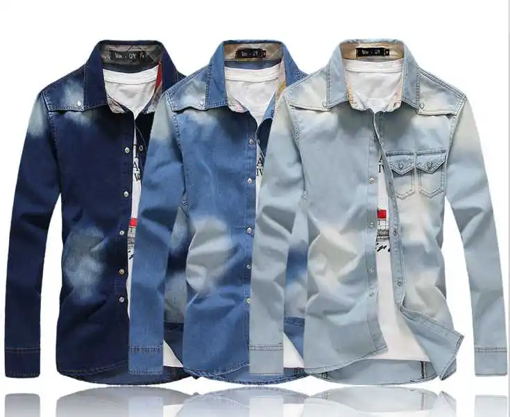 men's fashion denim shirts 1