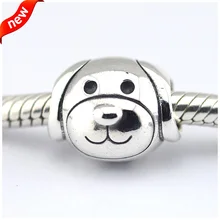 Подходит для Pandora Браслеты украшения с собаками стерлингового серебра 925 ювелирные изделия бусины
