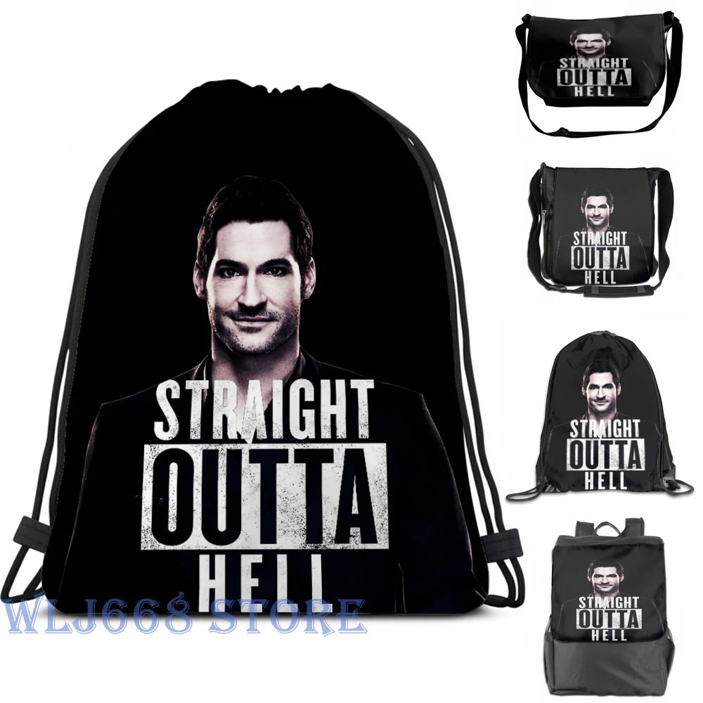 

Funny graphic print shoulder Bags women Lucifer (7) Single shoulder backpack travel for men Gym Bag
