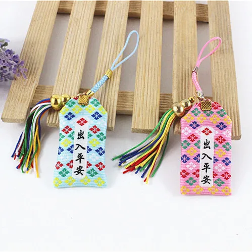 

Japanese omamori blessing bag happy cat love fortune bag phone chain keychains bag charm