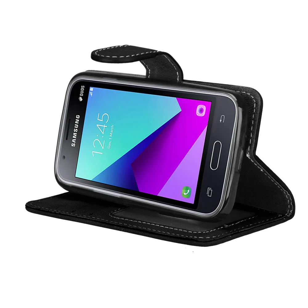 Флип кейс для Samsung Galaxy J1 Mini J105 роскошный кожаный чехол кошелек mini prime