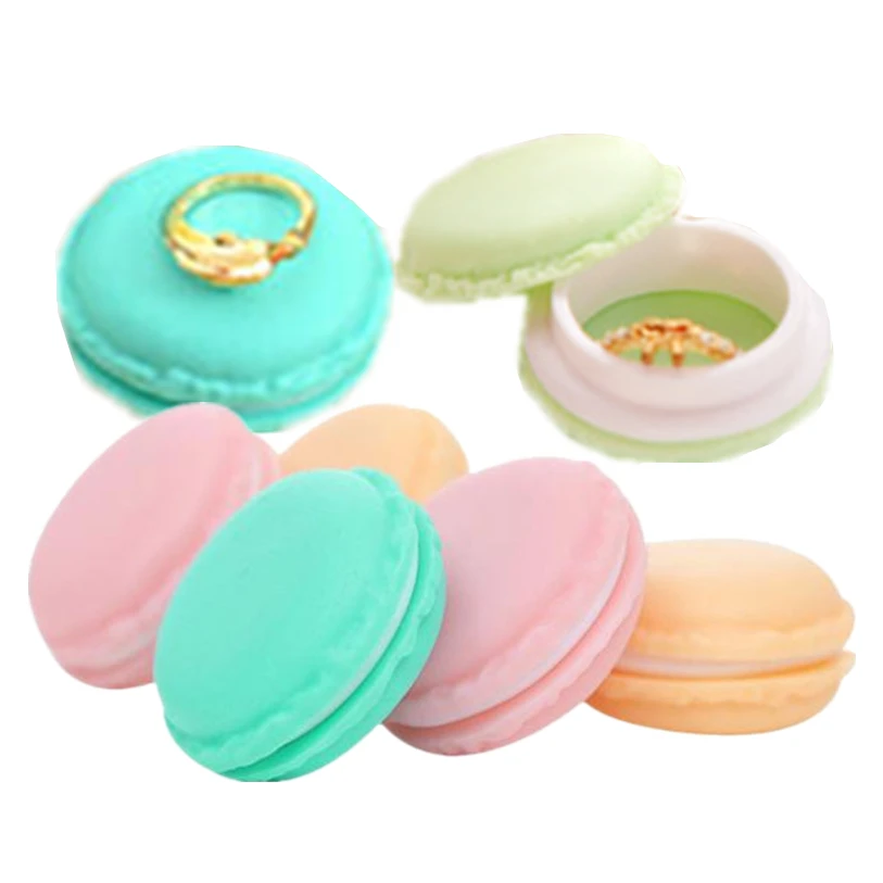 

Mini Macarons Organizer Storage Box Cases Carrying Pouch Colorful Snacks Storage Cases Cute Round Candy Organizers #F#40D13
