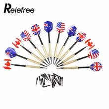 Relefree 12 шт. Профессиональный безопасный мягкий наконечник Дартс 36 дополнительных наконечников четыре вида с красивым полетом