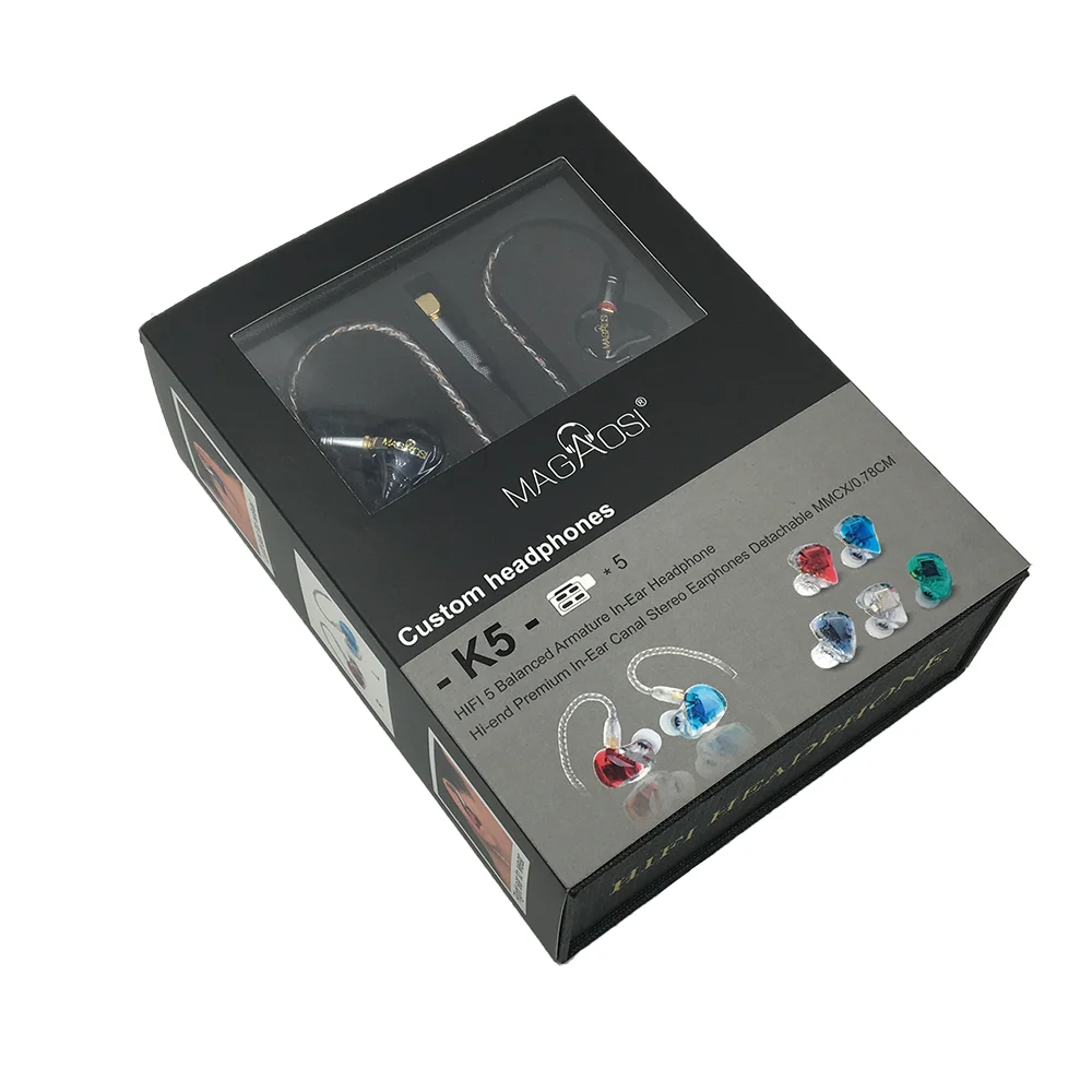 Новый hilisening MAGAOSI K5 5BA привод в ухо наушник 5 уравновешенного якоря Hi Fi наушники