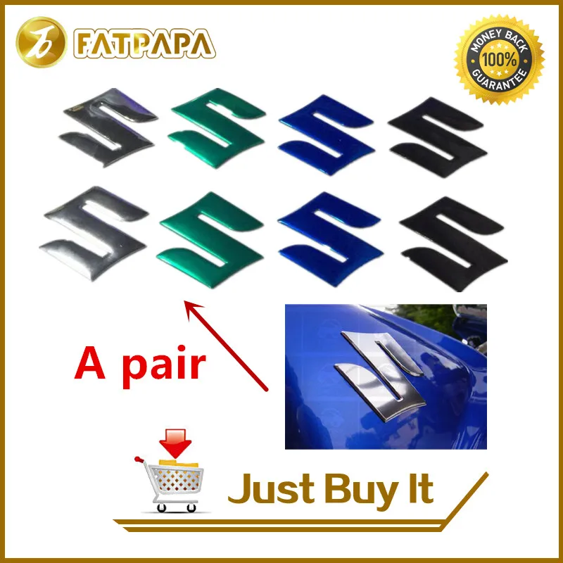 

Motorcycle 3D Stickers S logo badge gsxr Fit For Suzuki Decals K1 K3 K4 K5 K6 K7 K8 K9 K10 RM DR hayabusa GSX R750 R600 600 1000