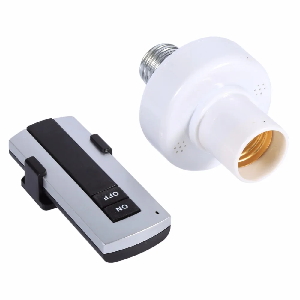 

E27 Lamp Bases Wireless Remote Control Light Lamp Bulb Holder Cap Socket Switch Converter Splitter Adapter 220V SAW Lamp Holder
