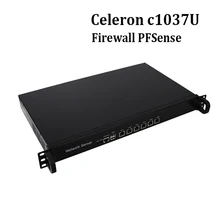 PFSense Barebone PC 1U network firewall PC support ikuai8 c1037u 6*Gigabit LAN