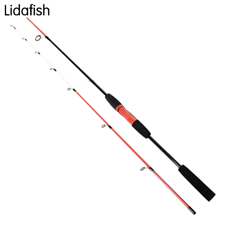 

LIDAFISH carbon fiber soft Fishing rods sea pole 1.8M 2 section 6-12g Lure Weight 6-12lb Line Portable Carp lure fishing rods