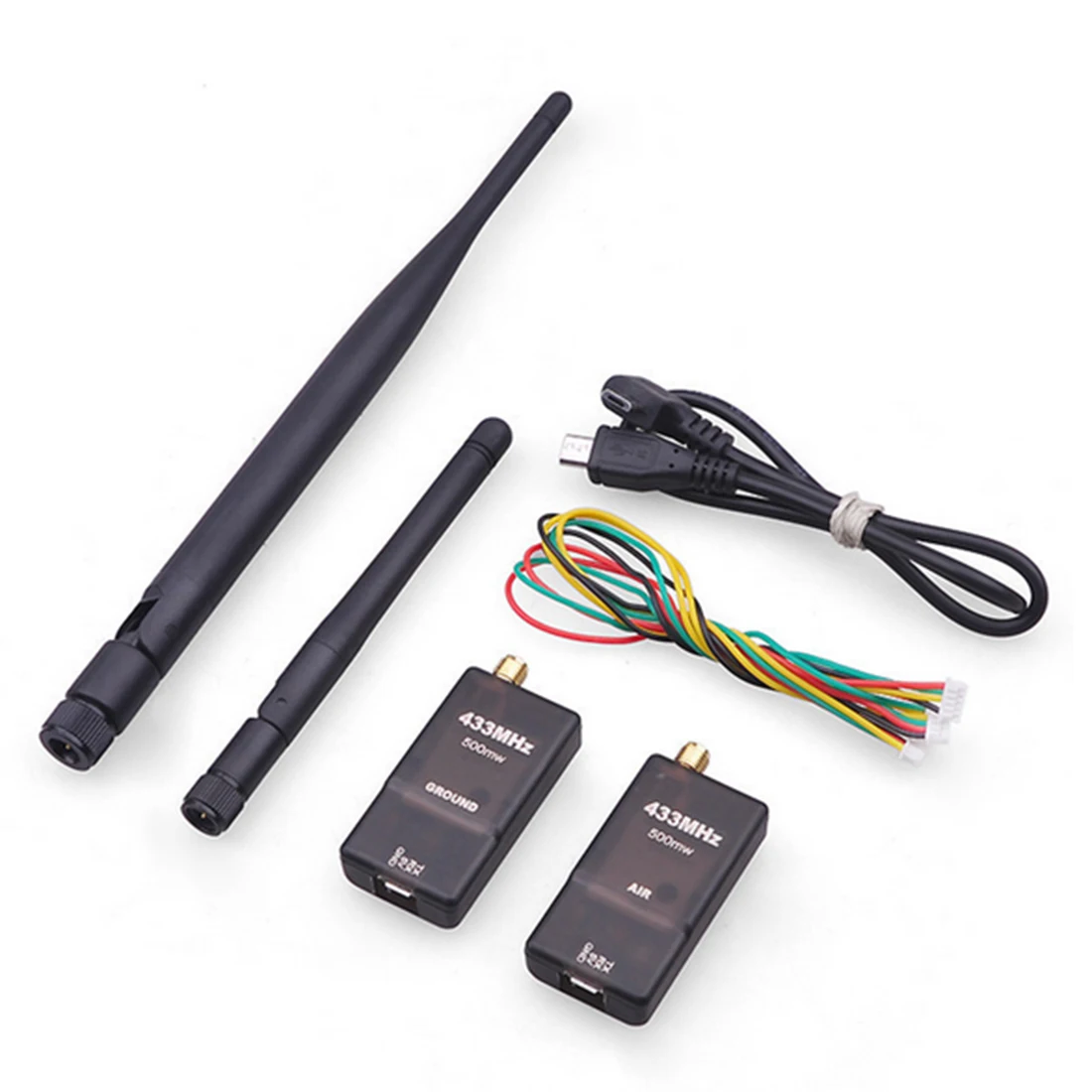 

HOBBYINRC 500mW 433MHz 915MHz 3DR Radio Telemetry Air Ground Module with OTG cable for MWC APM PIXHAWK PIX4