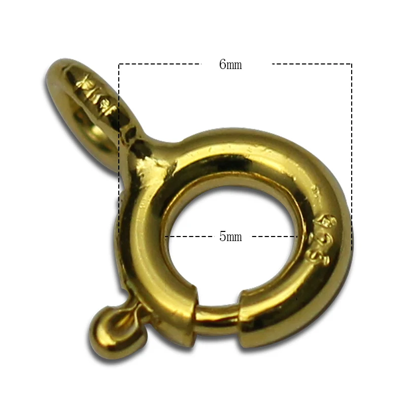 Beadsnice ID 25098 пружинные кольца застежки из стерлингового серебра 925 ювелирные изделия оптом ювелирные изделия на продажу