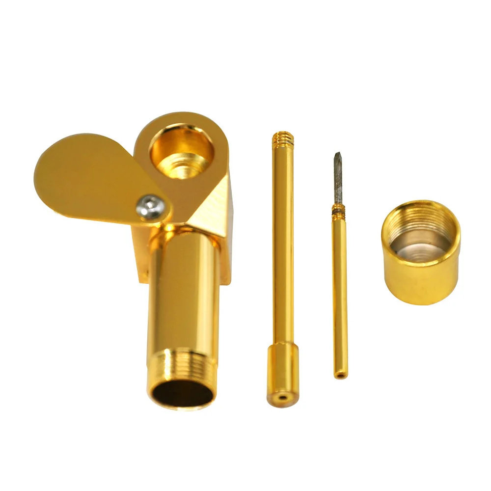 

Deluxe Aluminum Smoke Brass Metal Pipes Portable Creative Disguised Smoking Pipe Herb Tobacco Pipes