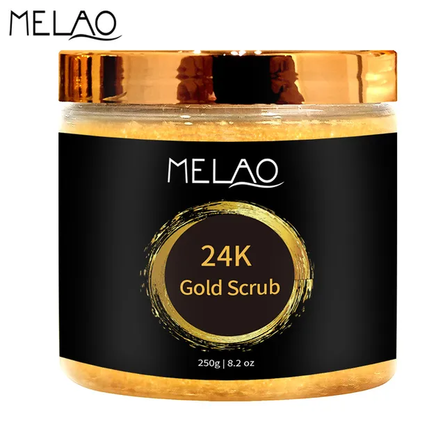 MELAO 250g 24K Gold Body Facial Scrub Ancient Anti Aging Body Face Skin