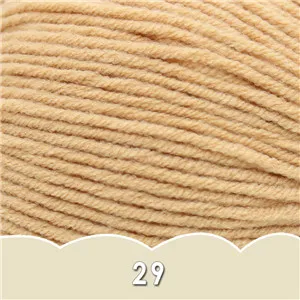 1 шар х 50 г DK Детская шерстяная пряжа 4ply чёсаный молочный хлопок ручная вязка крючком Новая пряжа - Цвет: 29