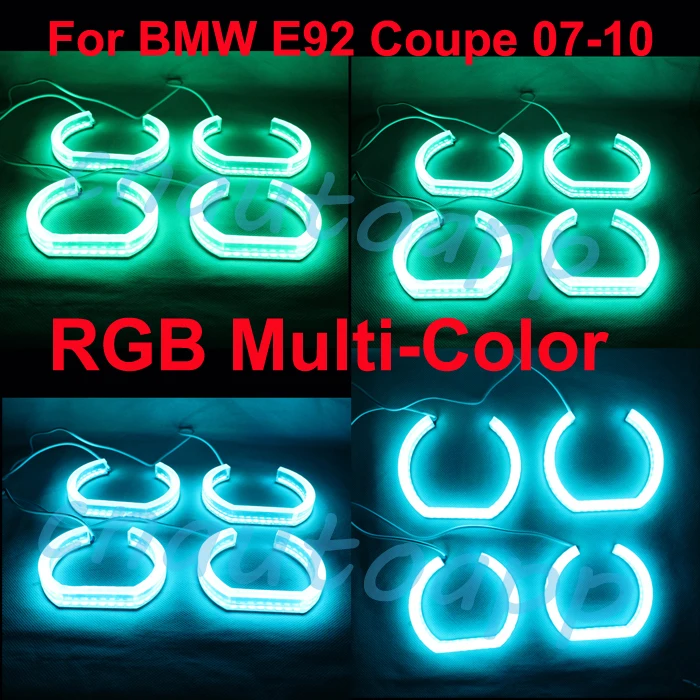 

Angel Eye RGB Multi-Color Crystal Light Headlights Running Light Turn Light DRL No Error Remote Kit - One Set