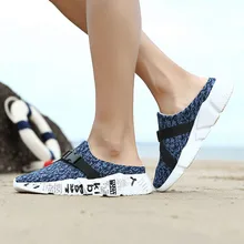 Размеры 46; мужские тапочки с повязкой; летняя дышащая повседневная обувь; Мужские сабо с дырками; Мужские Мягкие Шлепанцы; Pantuflas De Hombre