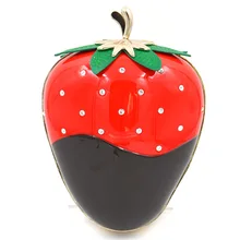 Акция Minaudiere джинсовые вечерние сумки напрямую с фабрики алмазного сплава Клубника сумка для ужина коллокации пакет