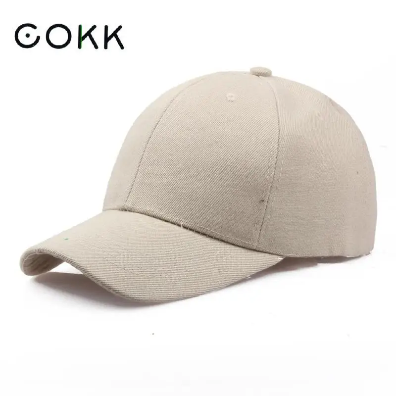 Брендовая однотонная бейсболка COKK женская и мужская Кепка Снэпбэк кепки для